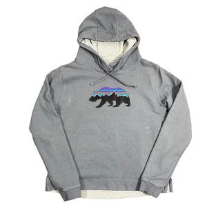 PATAGONIA Women Hoodie Sweatshirt Fitz Roy Bear Uprisal